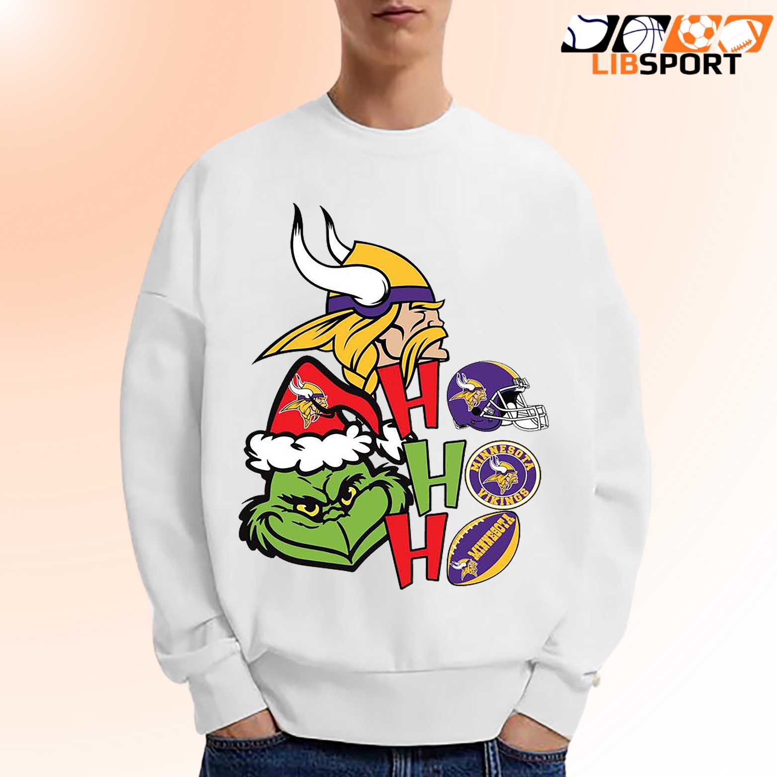 Grinch Ho Ho Ho Minnesota Vikings 1961 T Shirt, Christmas Unisex Tee